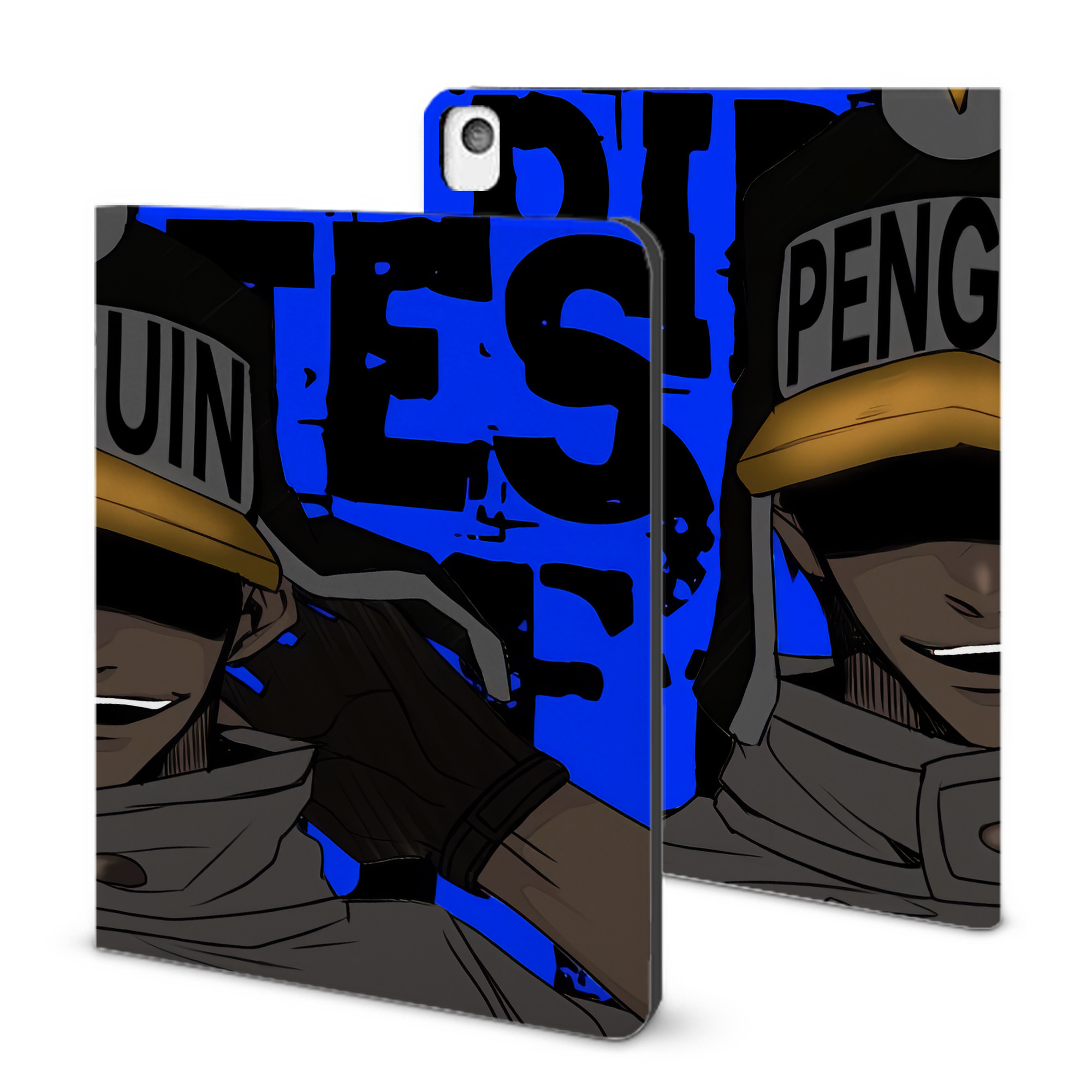 （画像用） ワンピース ONE PIECE IPadケース ペンホルダー付き ブックスタイルデザイン